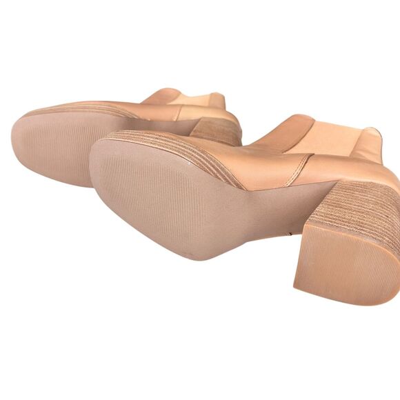 Steve Madden Fantsie Y2K Exempt Platform Boot Tan Leather Size 10M - Picture 4 of 9